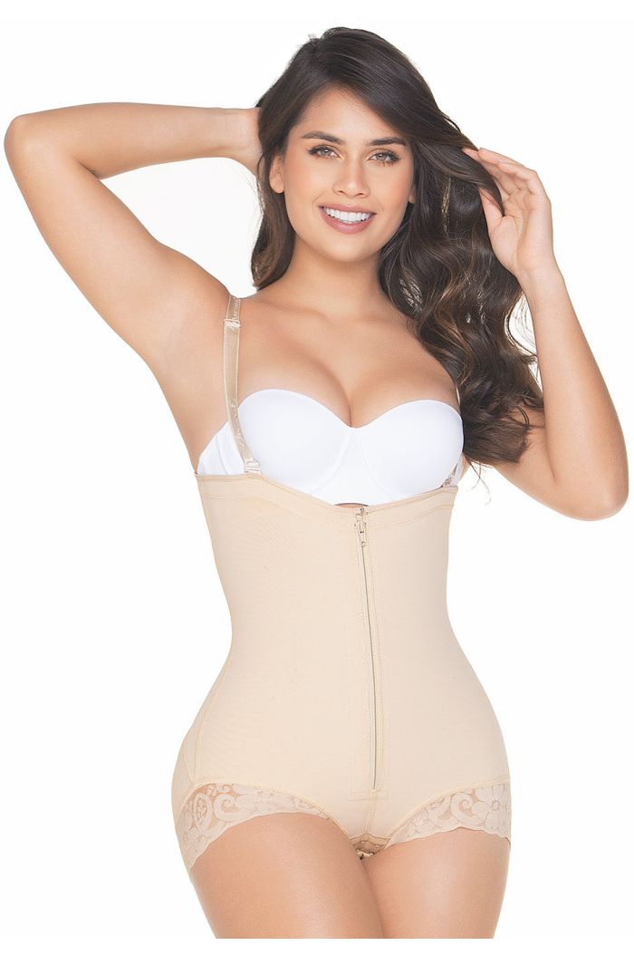 Fajas Colombianas Built-in Bra Daily Use Shapewear Girdle Bling Shapers  553BF