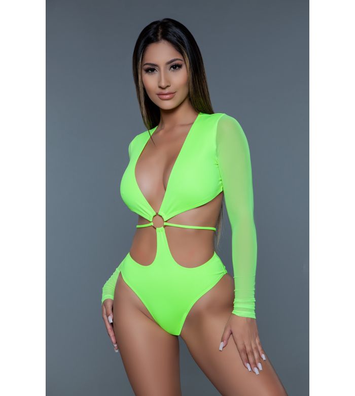 Neon Green Bodysuit | SAGA NYC