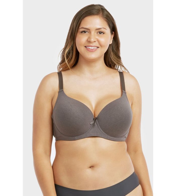 Sofra Ladies Full Cup Plain Cotton DD Cup Bra BR4207PDD