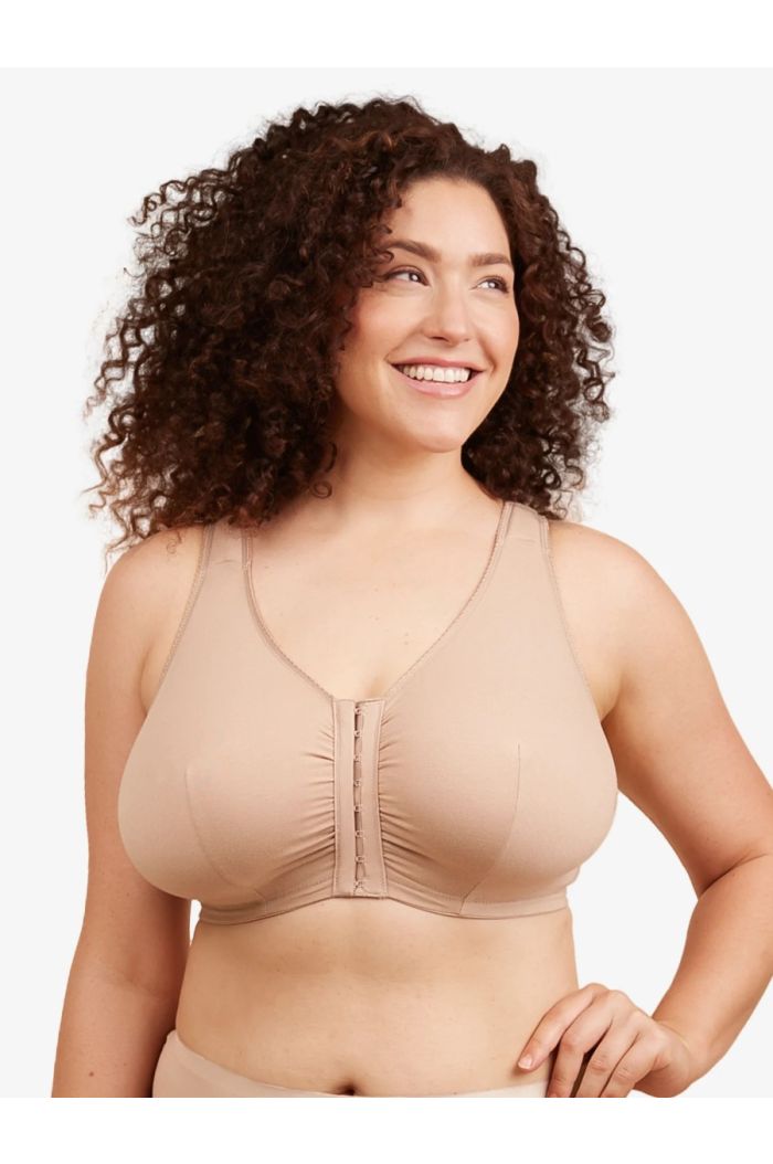 Leading Lady - The Meryl Cotton Front-Closure Comfort & Sleep Bra LL110WMTA