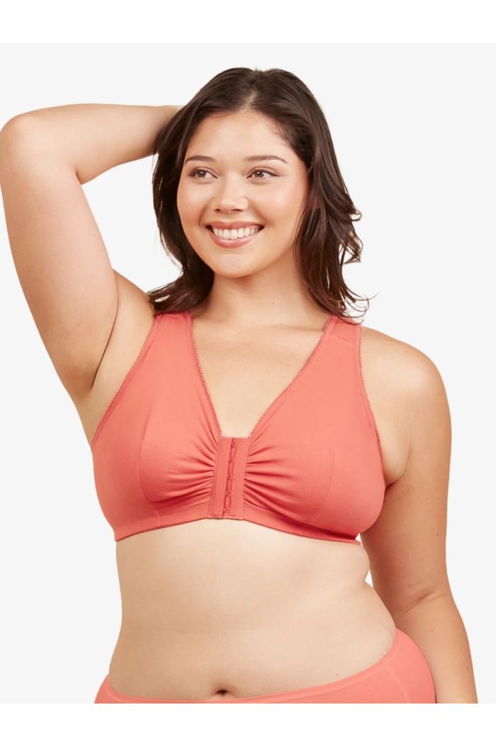 Leading Lady - The Meryl Cotton Front-Closure Comfort & Sleep Bra LL110SPCL