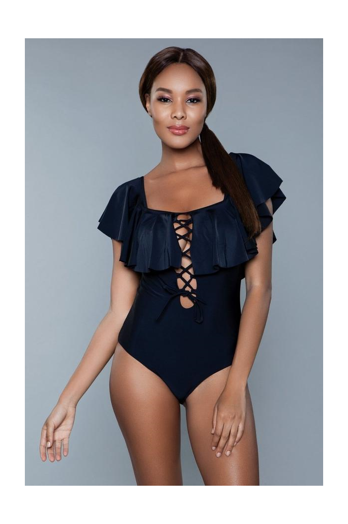Be Wicked Maricela 1 Pc. Ruffled Swimsuit BW1969
