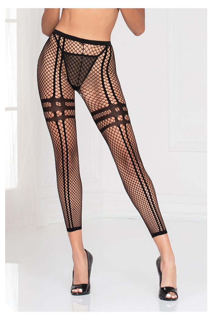 Seven til Midnight Industrial Net Leggings With Stripe Details STM20479
