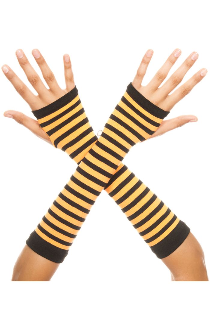 Music Legs Opaque Stripes Arm Warmer ML422