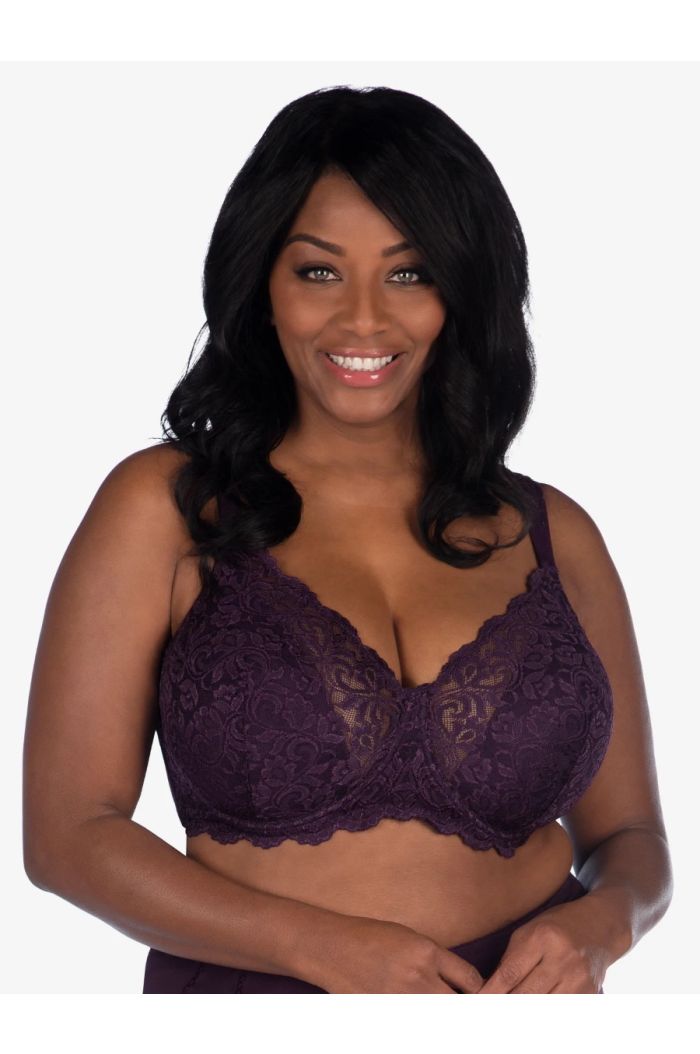 Leading Lady - The Ava Scalloped Lace Underwire Bra LL5044-BLWN