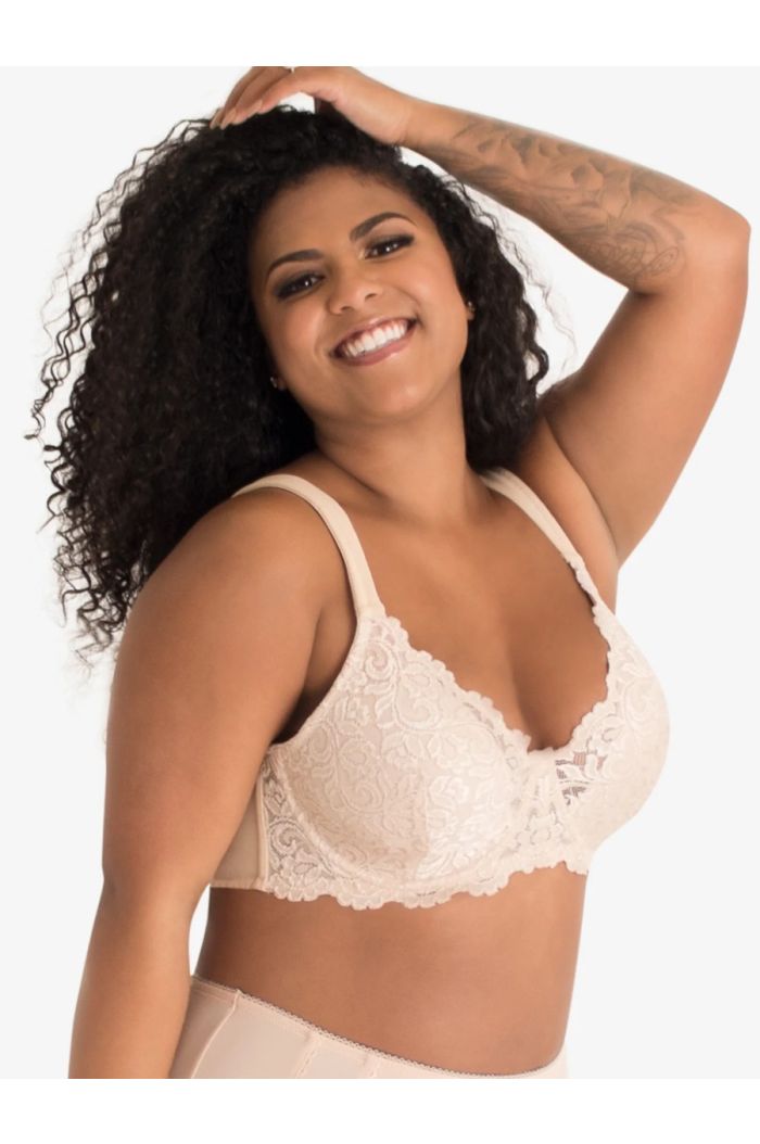 Leading Lady - The Ava Scalloped Lace Underwire Bra LL5044-NUD