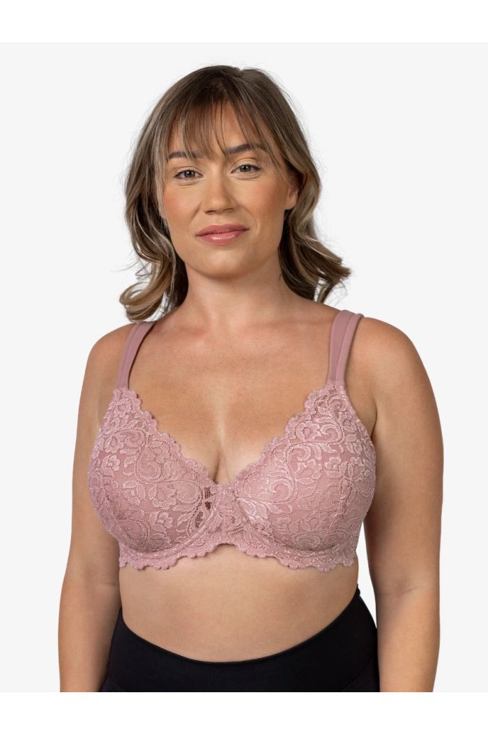 Leading Lady - The Ava Scalloped Lace Underwire Bra LL5044-ROMV