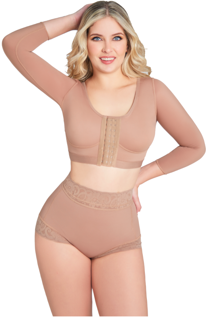 Jackie London Colombian Post Op Support Bra w/ Sleeves JL6060