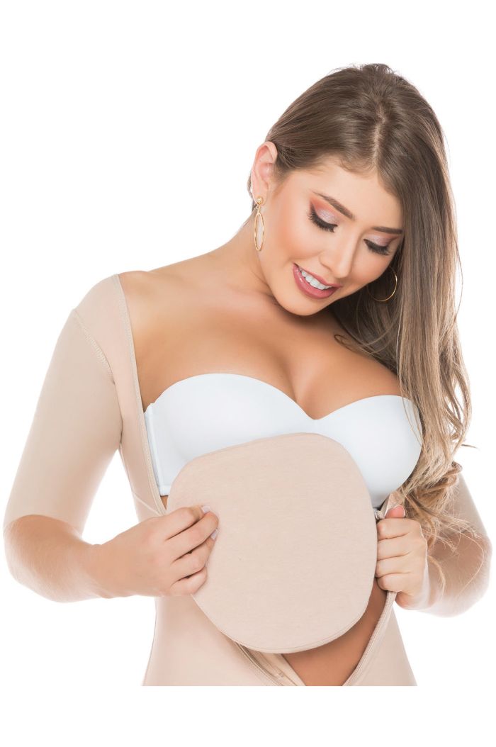 Fajas Salome 2507 | Flattening Abdominal Compression Board After Lipo | Tummy Tuck Womens Ab Board Surgery Accessory | Lycra Spandex