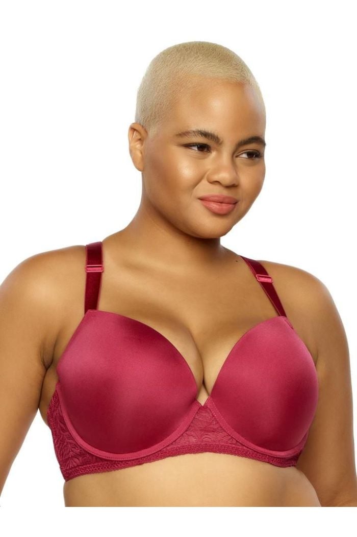Paramour Carolina Seamless Plunge Racerback Bra PM115011-Rouge 